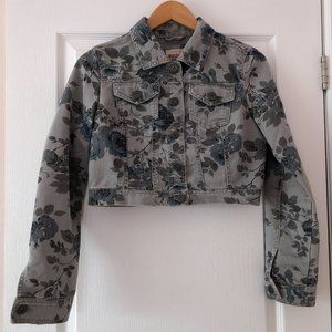 Mossimo Supply Co. Floral Jean Jacket
